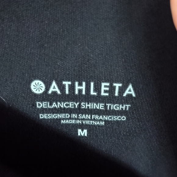 Athleta Delancey Shine Tights in Black - Picture 2 of 7
